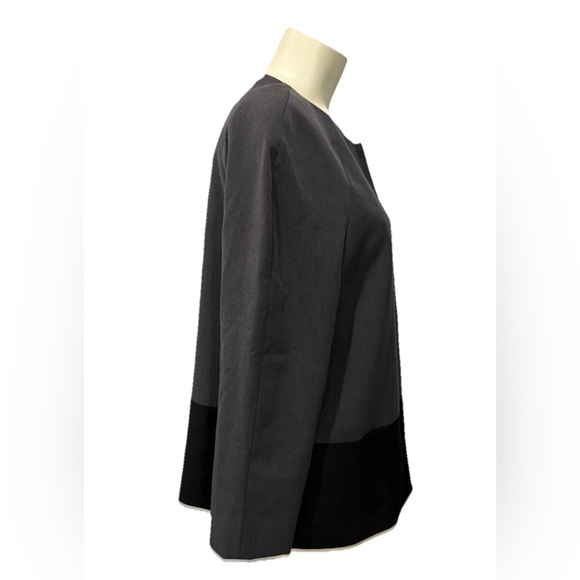 Preston & York Gray Black Colorblock Workwear Blazer Jacket Size 10 - Picture 3 of 10